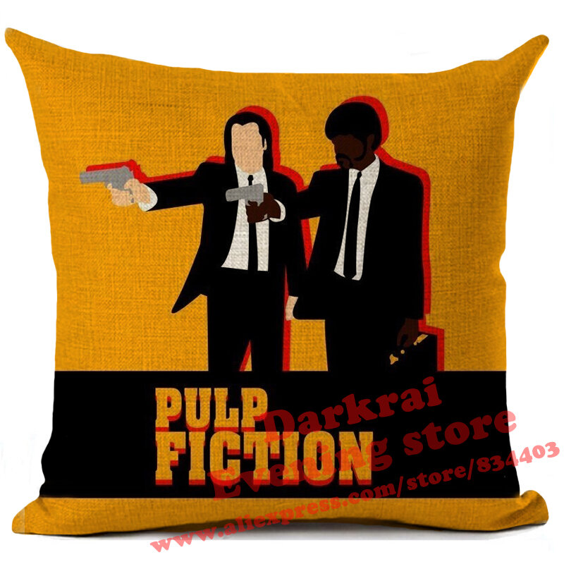 Classic Movie Poster E.T. Cushion Cover Linen Pillow Cover Home Decoration Car Sofa Throw Pillows Retro Decorative Pillowcase