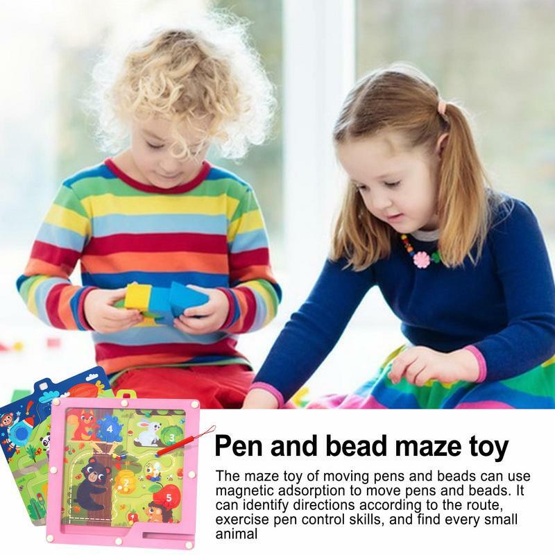 Magnetische Farbe Labyrinth pädagogische Magnet tafel für die Farb sortierung Pre-Kindergarten Spielzeug, um Denkfähigkeiten für Klassen zimmer zu trainieren