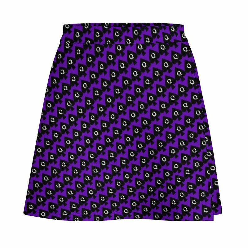 Hot Wife Secrets: Queen of Spades on purple Mini Skirt Women's clothing kpop