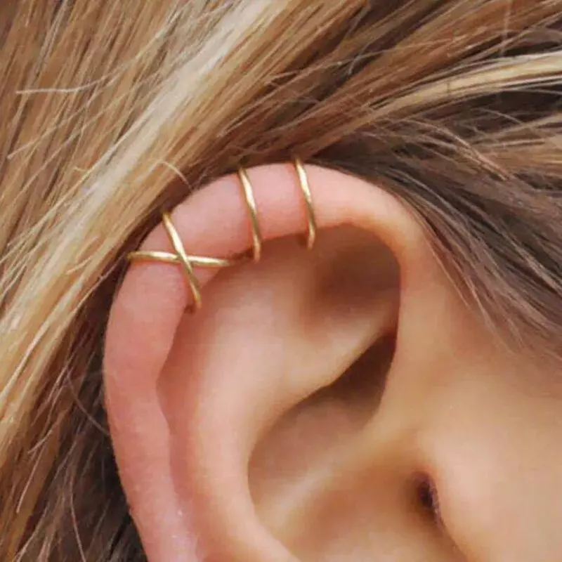 New Vintage Geometric Stud Earrings for Women Heart Shape Fashion Jewelry Gift Pearl Silver Twist Hoop Earrings Set Boho Style