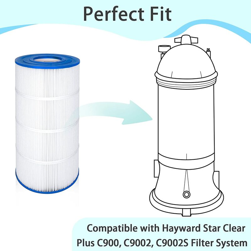 Coronwater-Reemplazo de cartucho de filtro de piscina, PLF90A C900, CX900RE, Pleatco PA90, C-8409, FC-1292