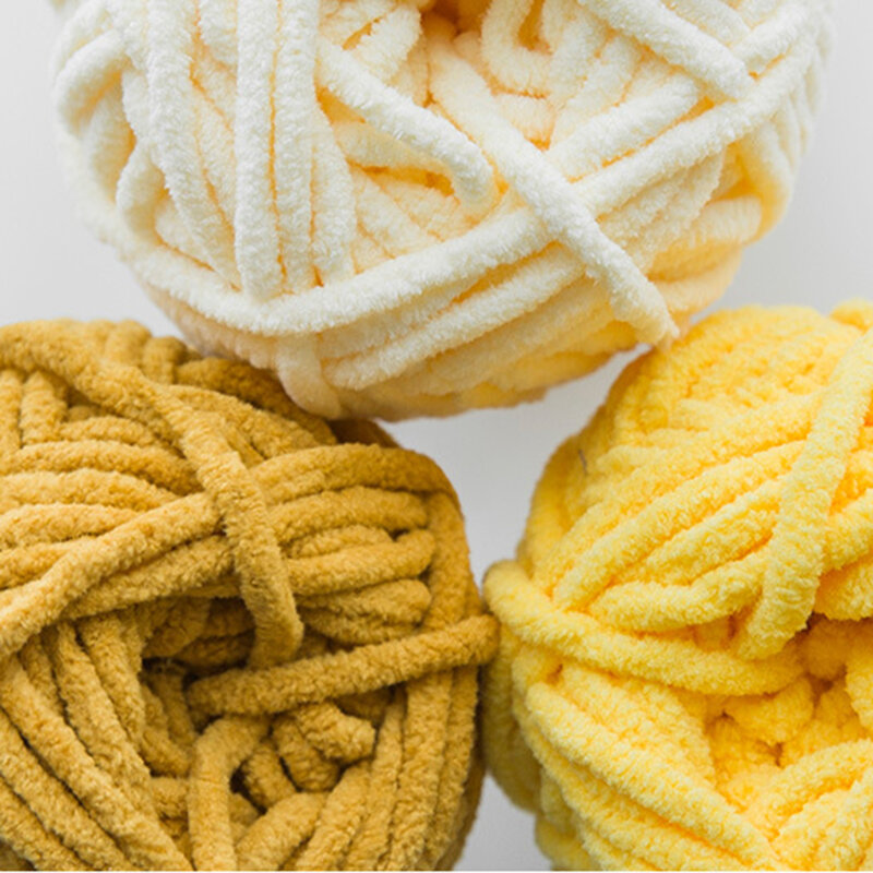 50g Thick Velvet Yarn Handmade DIY Knitting Yarn Wool Line Baby Scarf Hat Soft Chenille Yarn Knit Wol