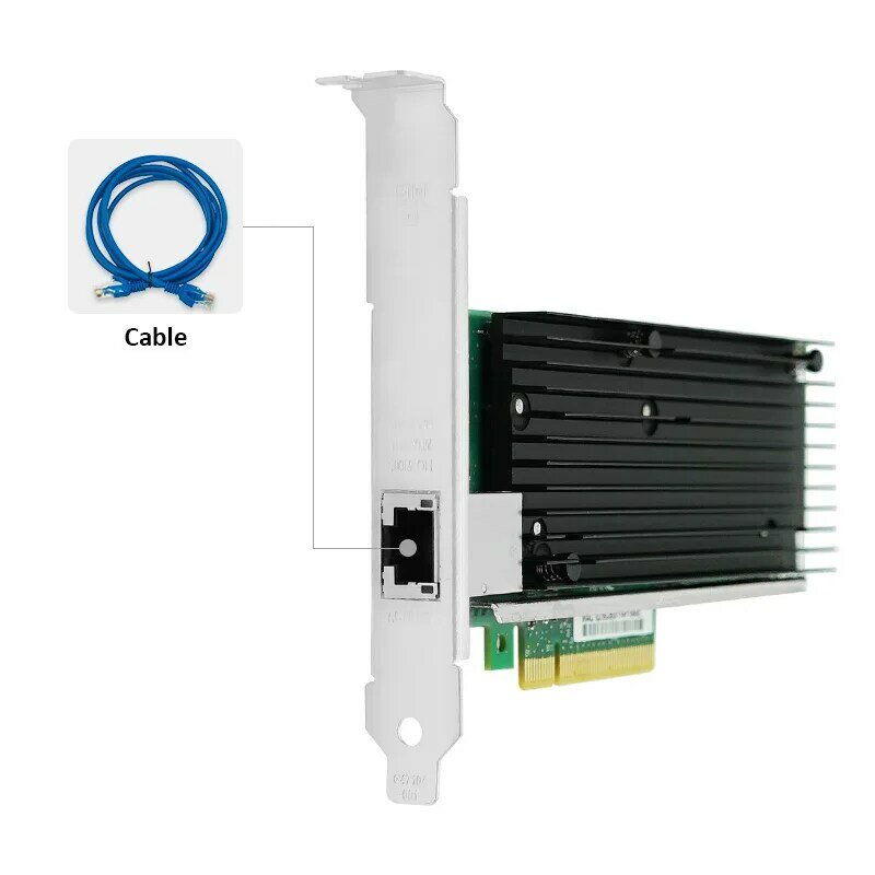 LR-LINK 9801BT 10Gb 이더넷 RJ45 Lan 카드 PCI-Express x8 네트워크 카드 네트워크 어댑터 서버 NIC 호환 인텔 X540-T1