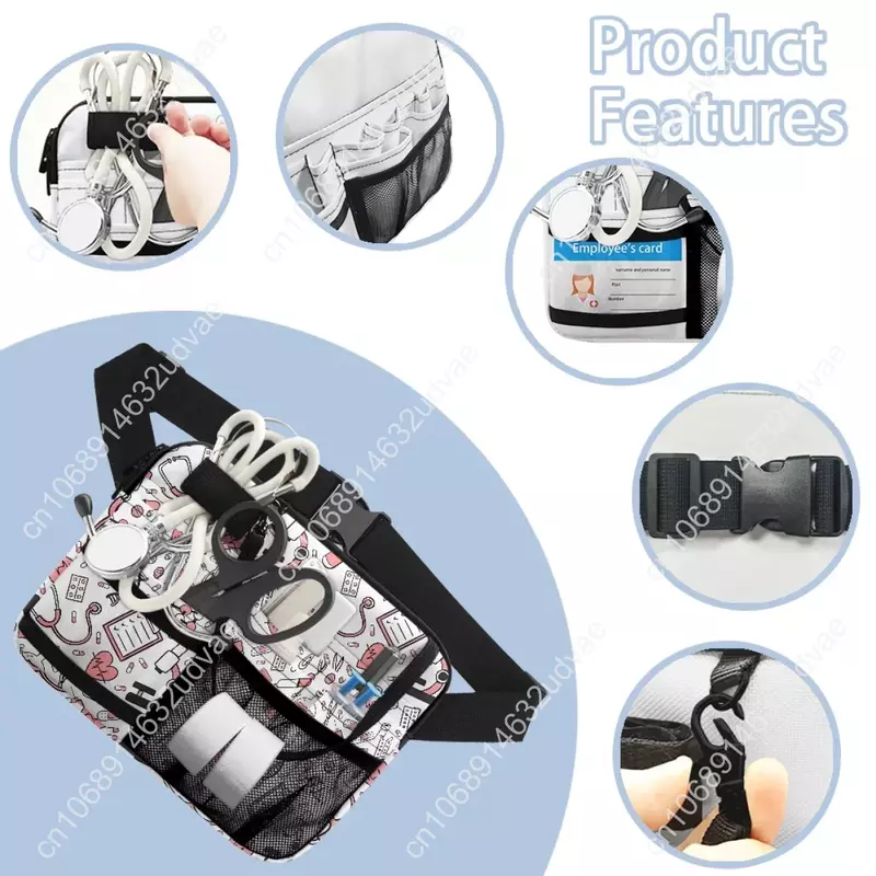 Nursing Fanny Pack Medical Style Belt Organizer for Women Shoulder Pouch Tool Working Pocket Hip Bag for Emergency Supplies Gift