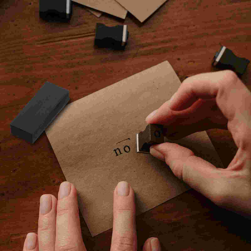 10 Stuks Lichtgevoelige Stempel Blackc Diy Zegel Maken Draagbare Mat Materialen Noir Accessoire Leveren Rubber Kits