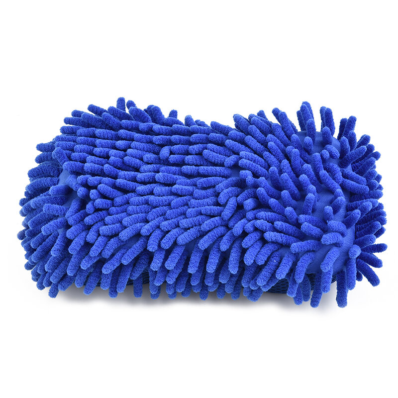Microfibra Chenille Car Wash Glove Esponja de lavagem de carro Cuidado Lavagem Detalhamento Escova Pad Ferramenta de limpeza multifunções 1Pc