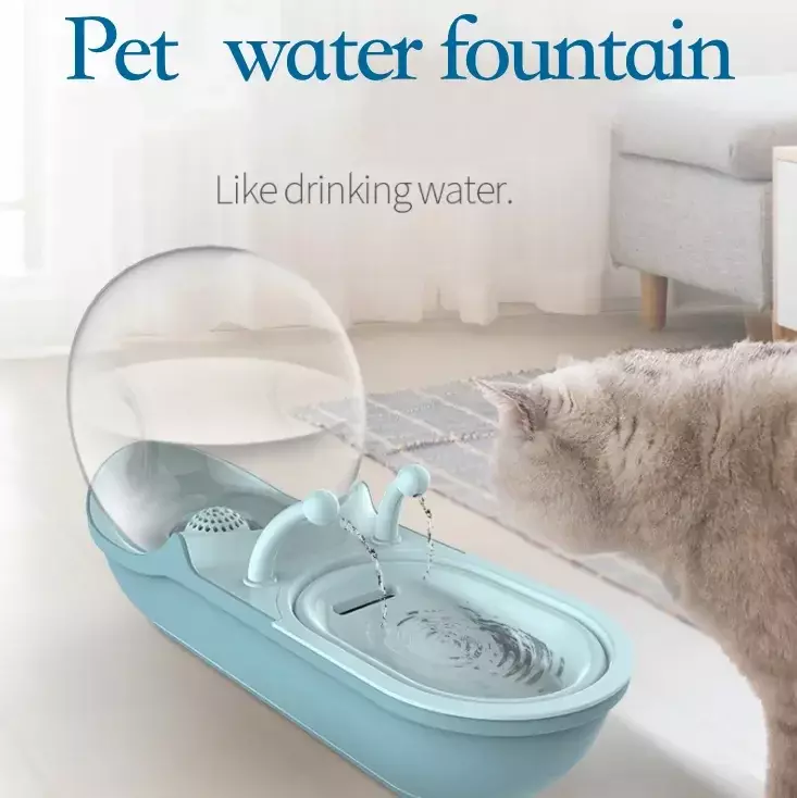 Distributeur automatique d'eau pour animaux de compagnie en forme d'escargot, fontaine pour chat de grande capacité, couleur OEM, vente en gros