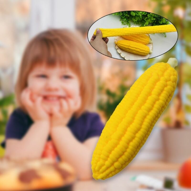 Simulación de maíz inquieto, juguete de goma de elevación lenta, Mini ventilación suave, regalo para niños
