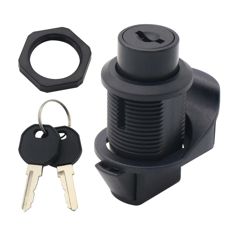 RV Paddle Entry Door Lock Latch Rotating Handle Lock Latch for Camper