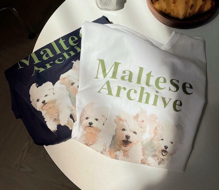 Maltese สุนัขผ้าฝ้ายสีเขียววัสดุ Retro เสื้อ T น่ารัก O-Neck สบายๆฤดูร้อนผู้หญิงเสื้อ2022แฟชั่น Streetwear Kawaii เสื้อผ้า