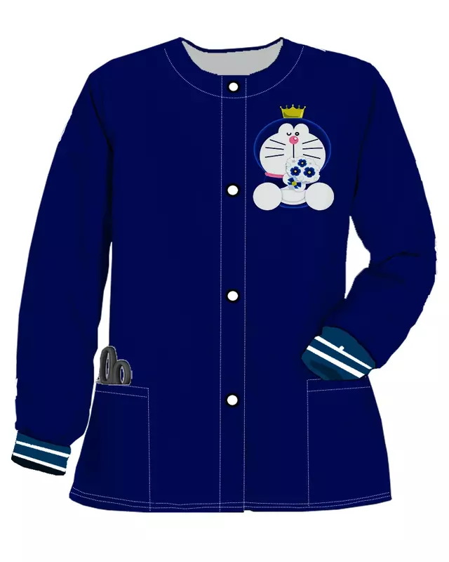 Кардиган с карманами для медсестер Женская Осенняя одежда для женщин Акция зимнее пальто с длинным рукавом для женщин 2023 Корейский Осенний анорак