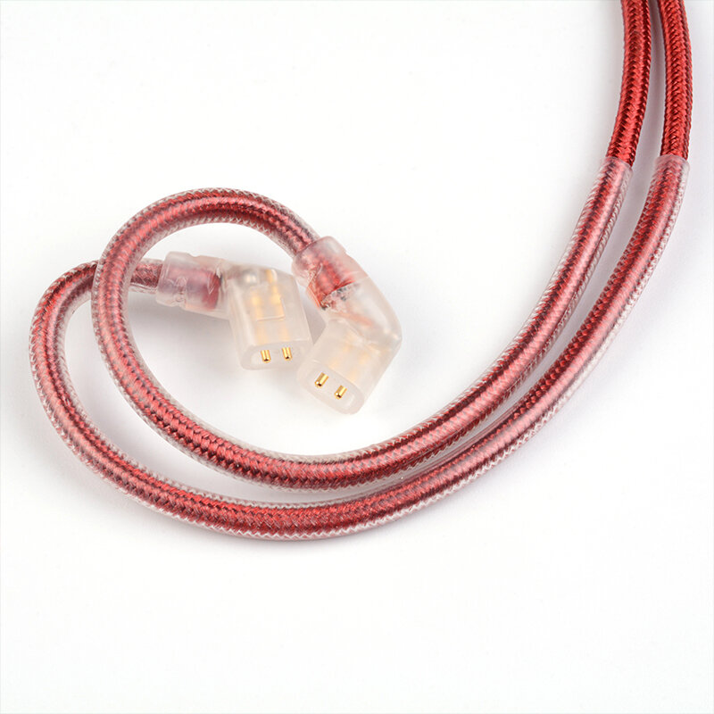 NICEHCK RedAg 4N czyste srebro + kabel koncentryczny z miedzianym słuchawki hi-fi 3.5/2.5/4.4mm MMCX/QDC/2Pin dla Zero LAN DB2