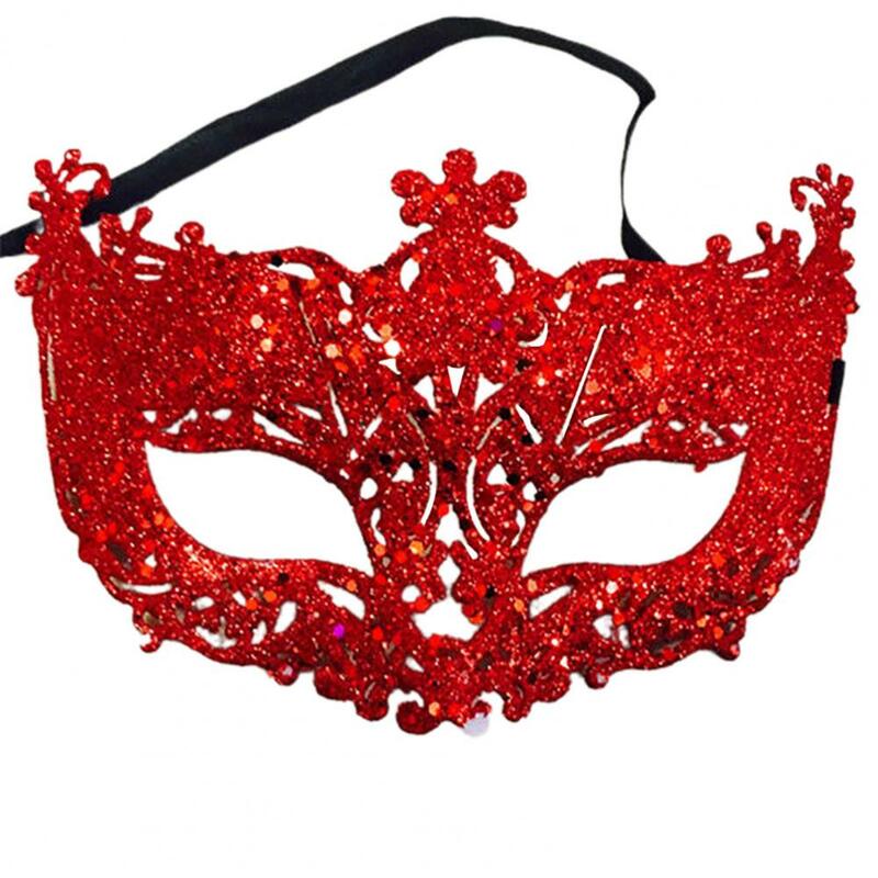 Misterioso Cosplay Face Cover para Masquerade, Shinny Mulheres Fita, Glitter, Tampa dos olhos