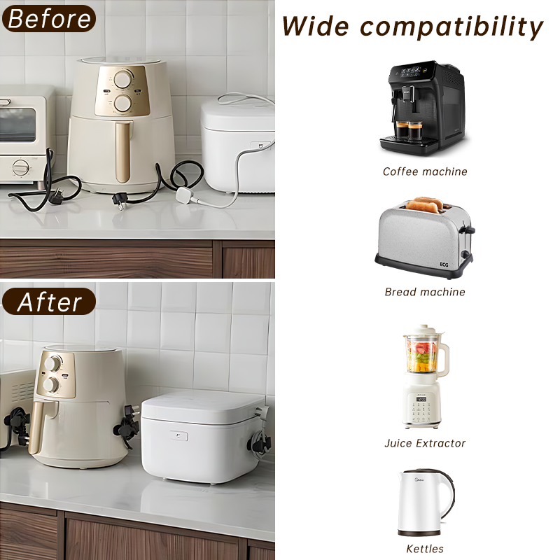 Support de fixation de fil de machine à café, gestion des câbles, pince enveloppée, adaptée aux appareils de cuisine, friteuse à air