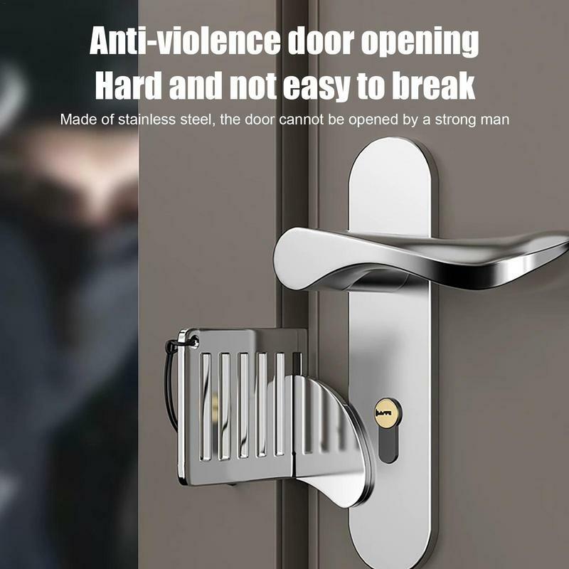 Hotel Door Locks For Travelers Heavy Duty Portable Security Door Locks Door Lock Upgraded Adjustable Door Lock For Travel Door