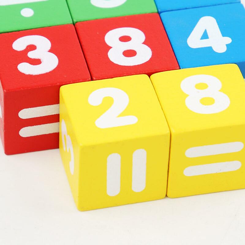 Kartu kilat matematika pengurangan pendidikan dini, mainan Montessori 54 buah kartu dua sisi untuk perjalanan
