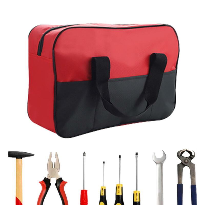 Bolsa de herramientas para electricistas, bolso protector grande para herramientas de jardín, con cremallera, para fontaneros, mecánicos
