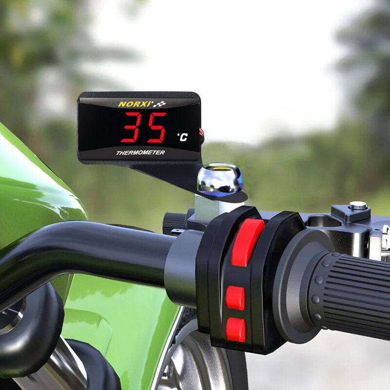KOSO-Mini medidor de temperatura del agua para motocicleta, Sensor de temperatura para XMAX250 300 NMAX CB 400 CB500X, medidores de temperatura para Scooter de carreras
