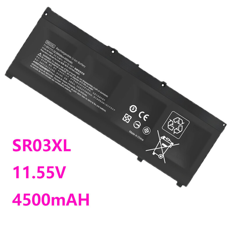 Batería SR04XL SR03XL para HP Omen 15-CE0XX 15-DC0XX Series 15-CE015DX 15-DC0003LA 15-DC0051NR Pavilion 15-CB0XX 15-CX0XX