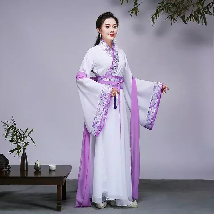 女性のための古代中国の漢服ドレス、妖精のコスプレ、ヴィンテージタンスーツ、高貴なプリンセスコスチューム、フォークダンス国民