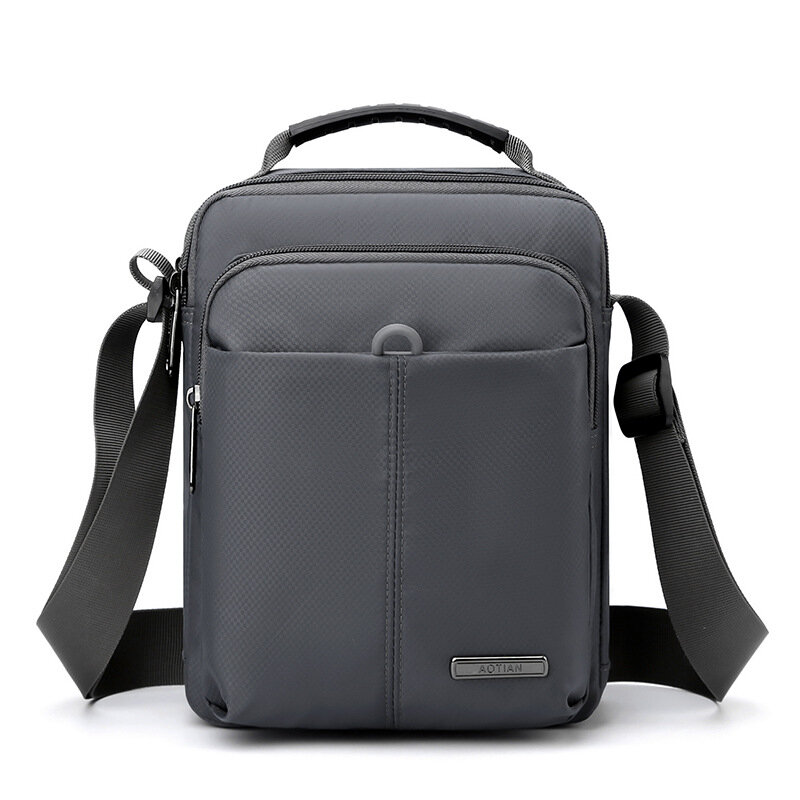 Oxford duże torby na ramię mężczyźni IPad Messenger wielowarstwowe kieszenie lekki minimalizm moda styl wielofunkcyjny krótki projekt