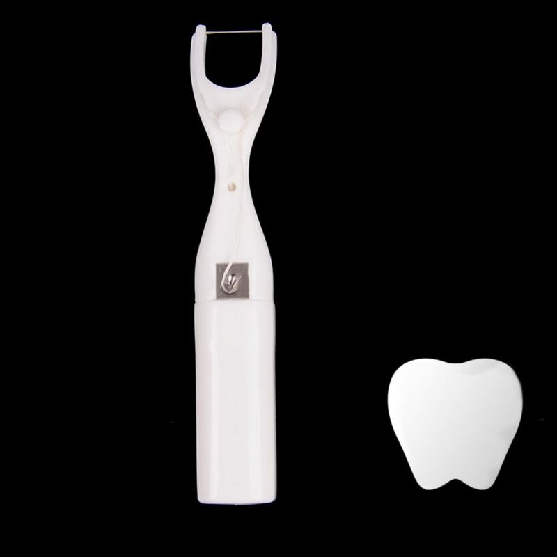 충치 방지 치실 홀더, 재사용 가능한 치실 랙, 성인 및 어린이용 유용한 치아 클리너