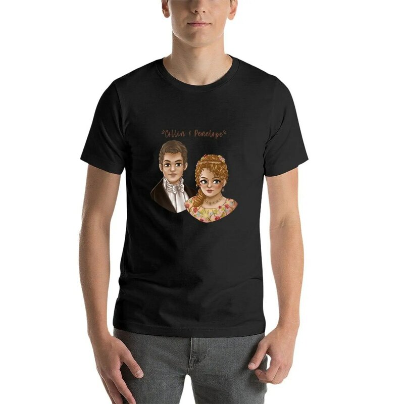 Love Collin En Penelope T-Shirt Vintage Kleding Graphics Schattige Tops Tops Kleding Voor Mannen