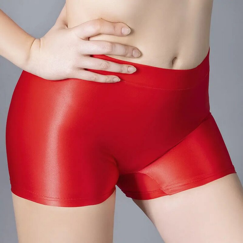 Damskie spodenki bokserki z odkrytymi opięty seksowny krokami seksowne spodnie