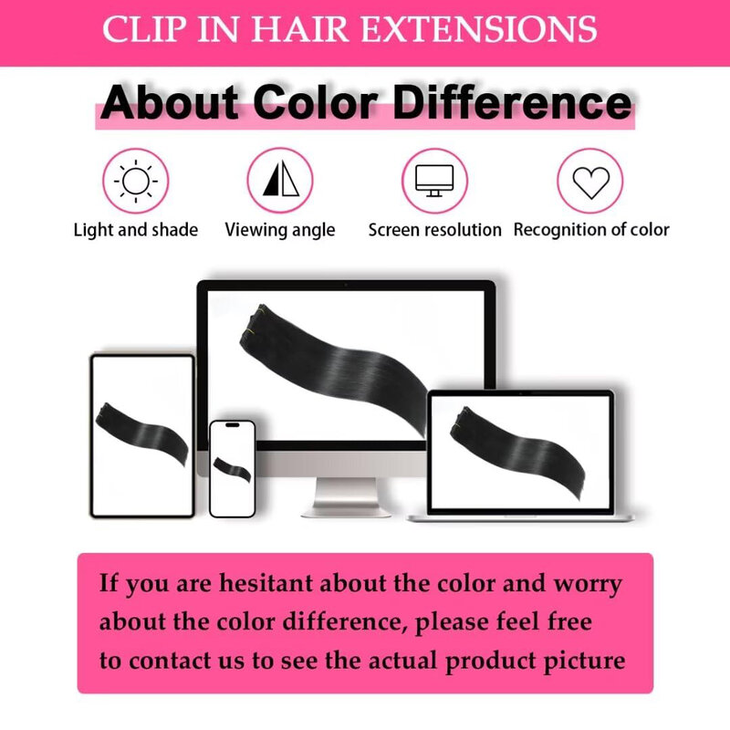 Natuurlijke Rechte Clip In Hair Extensions 100% Echte Human Hair Extensions Full Head Brazilian Clip In Hair Extension Voor Vrouwen 1b