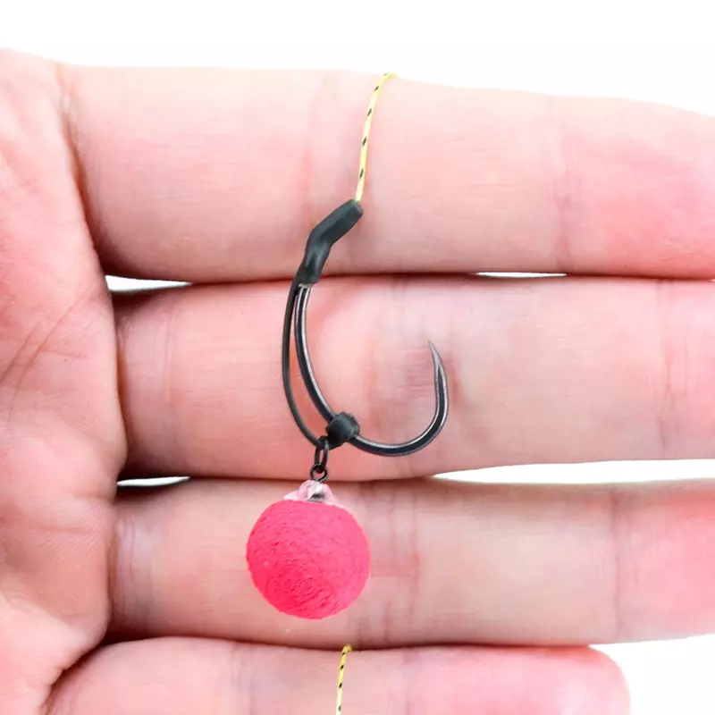 20Pcs Carp Fishing Accessories Hook Sleeves Ready D-rig Aligner Hooks Anti Tangle Sleeves Pop Up Boilies Terminal Tackle AH020