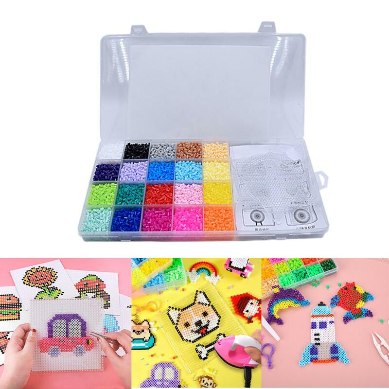 Koraliki, prezent dla dzieci, ręcznie robione puzzle zabawki kolorowy koralik Melty kolorowe koraliki dla dzieci dziewczynki