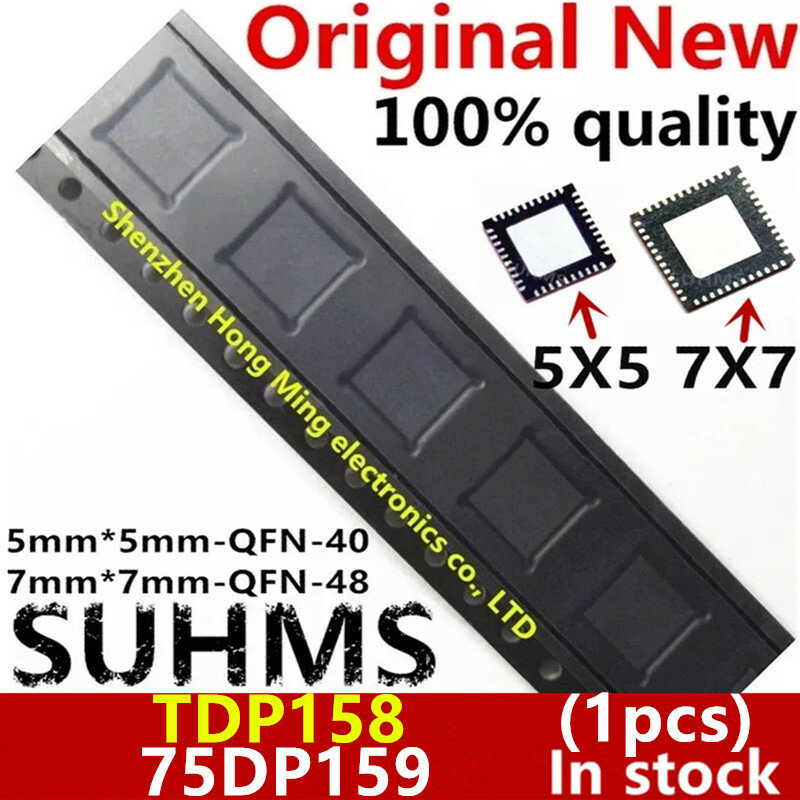 Chipset de QFN-40 de 5mm x 5mm, conjunto de chips de 7mm x 7mm, TDP158, TDP158RSBR, SN75DP159RGZT, SN75DP159, 75DP159, QFN-48, 1 unidad, 100% nuevo