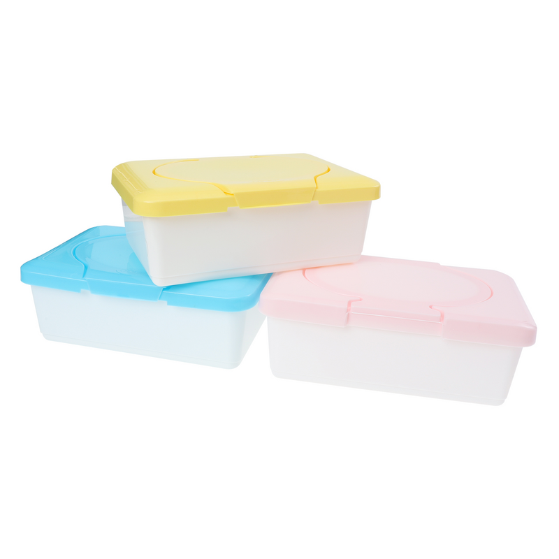 Wet Wipe Container Dispenser: 3pcs Portable Refillable Wipe Holder Hanging Wipes Case Diaper Wipes Dispenser Wipe