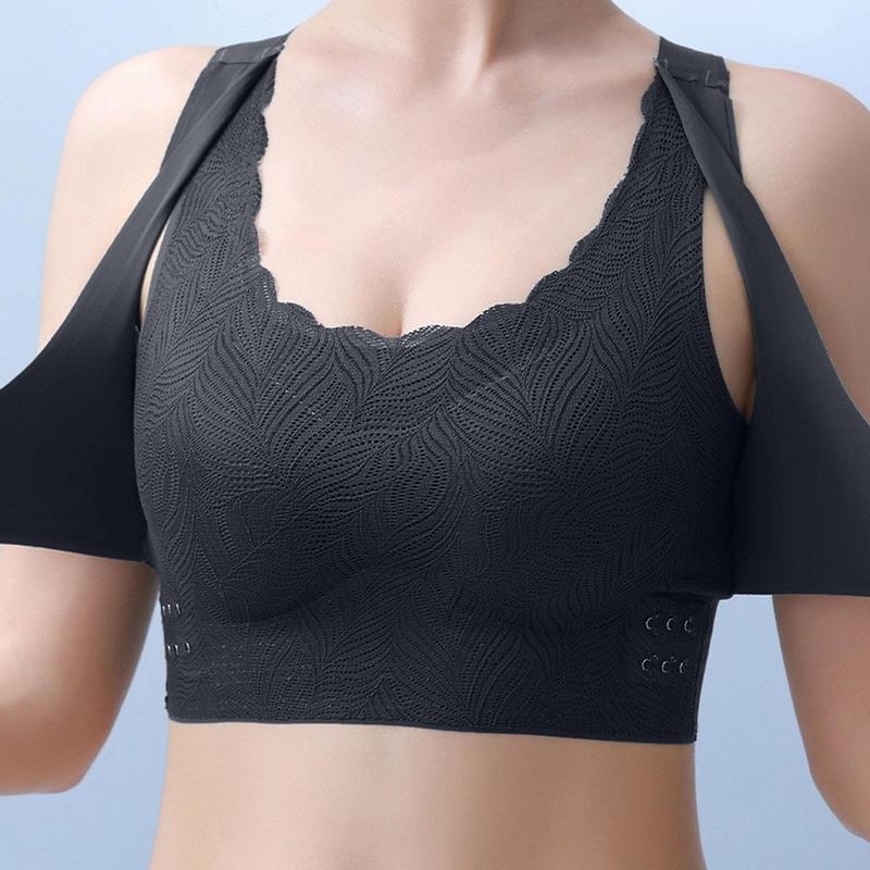 Womens Push Up Lace Bra Lymphvity Detoxification And Shaping & Powerful Lifting Bra Full-Coverage T-Shirt Bra Shaping Wireless