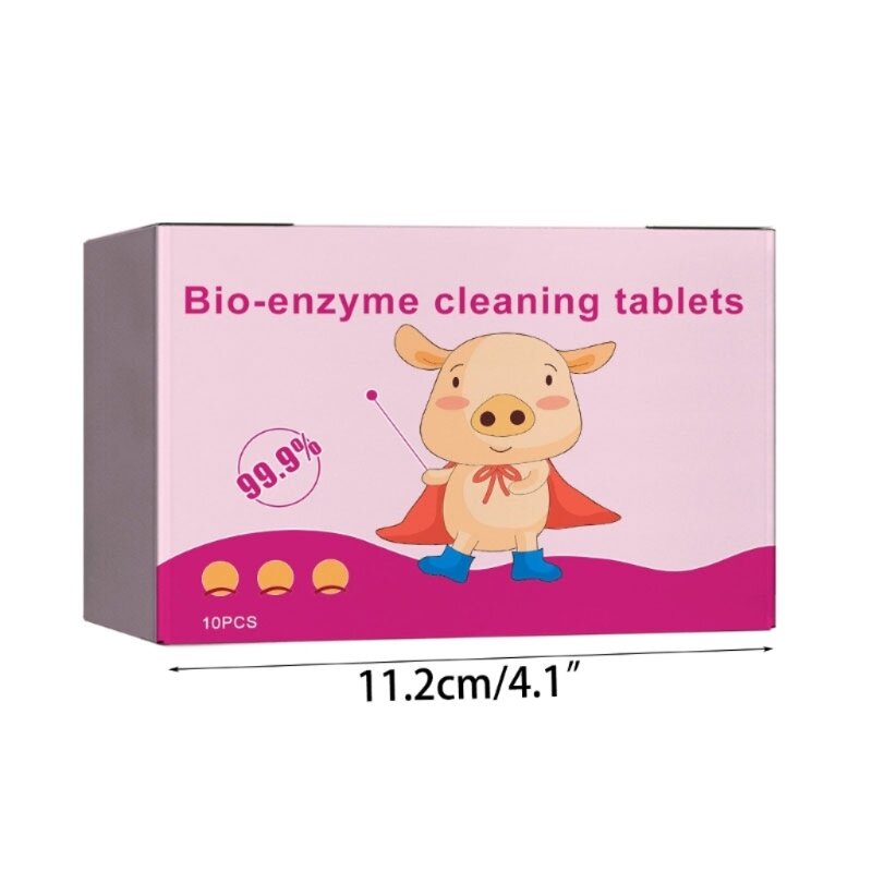 10 Cái hoạt động Enzyme sinh học Rửa vết bẩn mạnh mẽ Loại bỏ enzyme sinh học Làm sạch