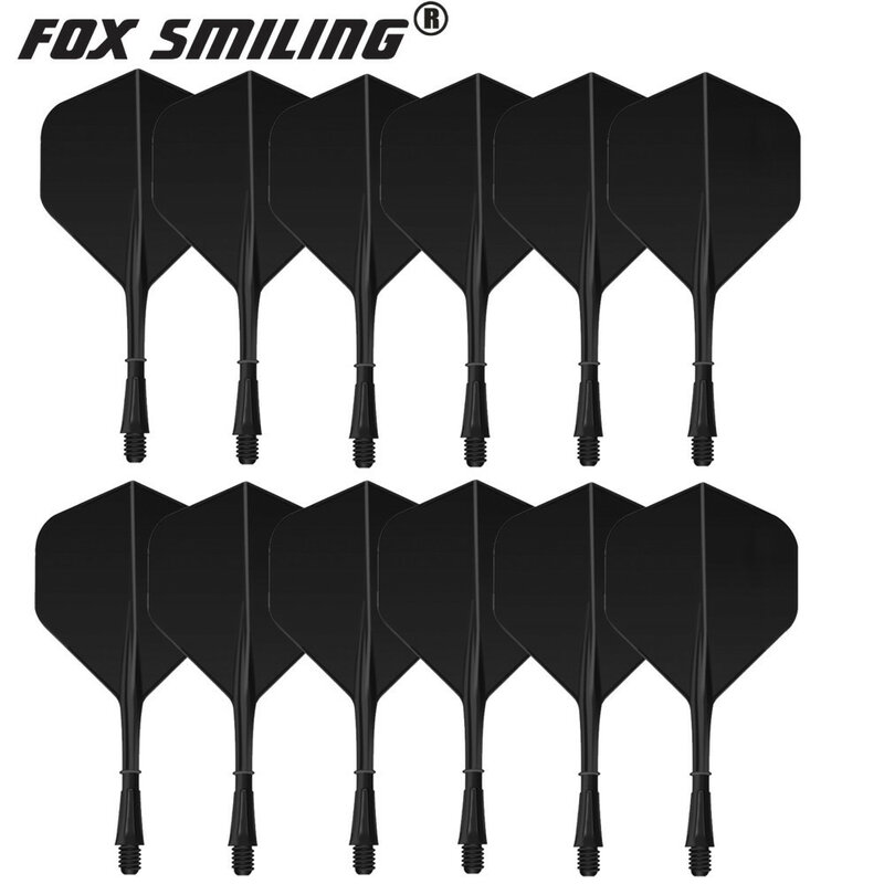 FOX SMILING-Ensemble d'accessoires de fléchettes, vols de fléchettes intégrés, vis en un, durable, anti-chute, 2BA, 12 pièces