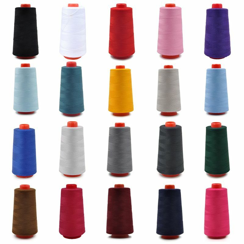 20 colori 40S/2 iarde filo per cucire in poliestere multicolore per cuciture filati trasporto goccia