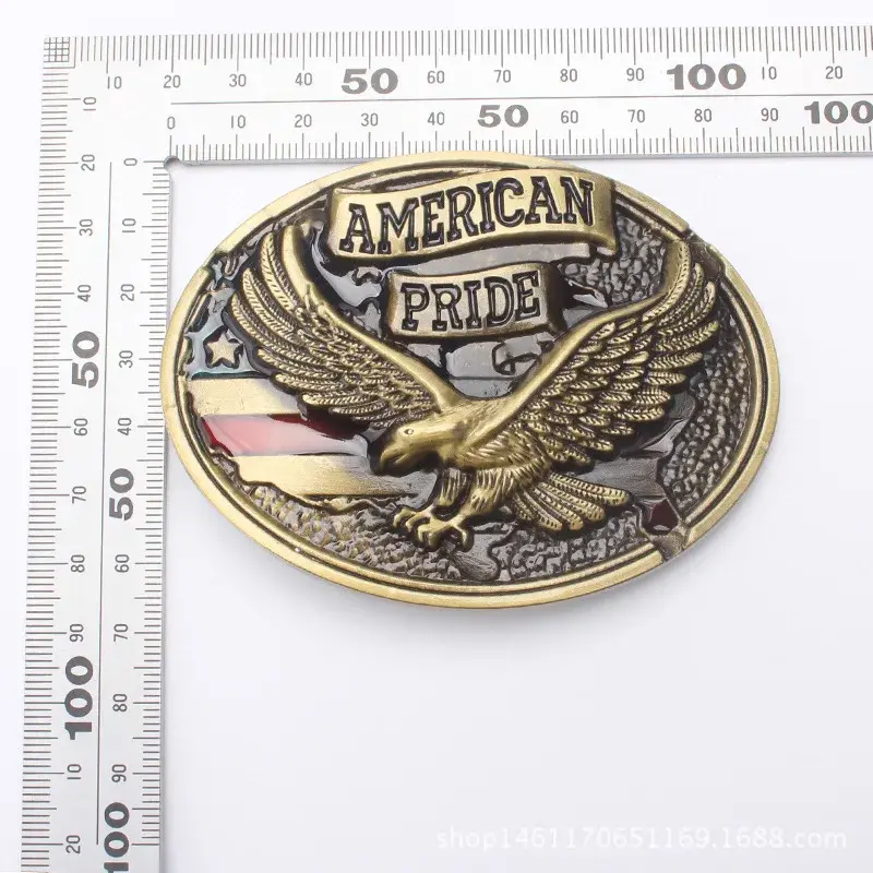 American Glory Belt Buckle for Man Eagle Pattern Waistband DIY