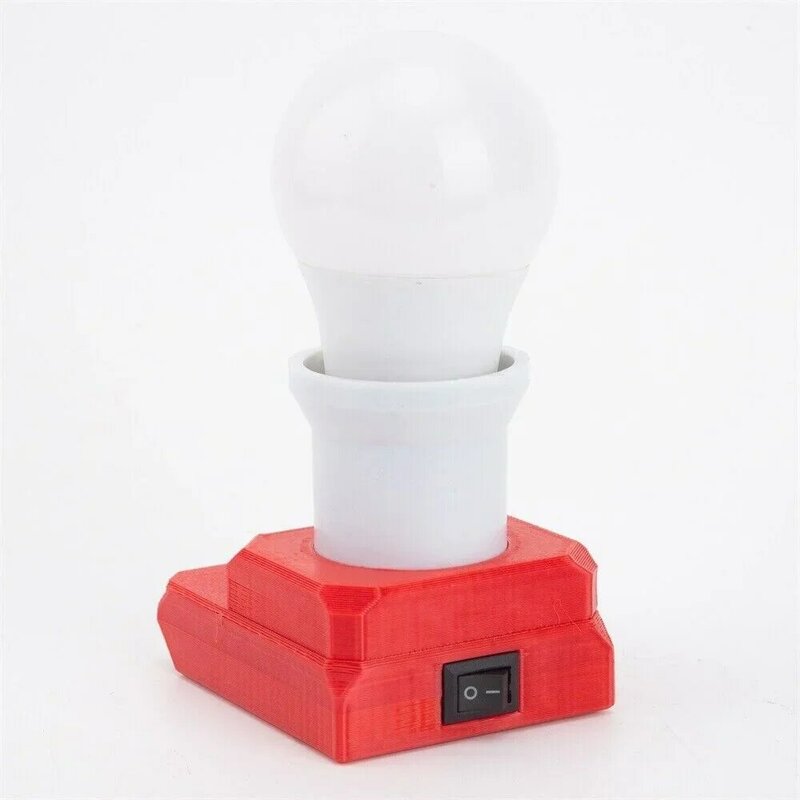 LED Work Light Work E27 Bulb For Ozito Power X-Change 18V Series Lithium Battery Indoor Lamp ( Battery not included)