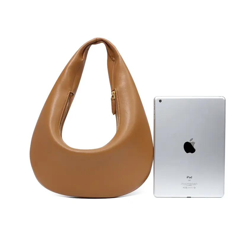 Новое поступление, сумка в форме полумесяца, винтажная сумка с верхними ручками, сумка через плечо из натуральной кожи для женщин