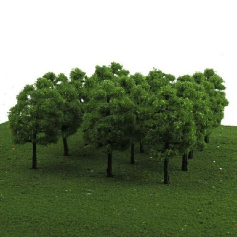20Pcs 1:100 Scale Model Trees 3.5cm Artificial Miniature Tree Scenery Railroad Decoration Building Landscape Accessories