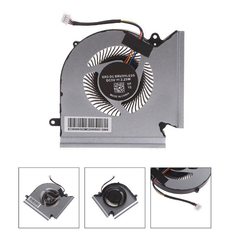Notebook Radiator for MSI GE66 GP66 MS-1542 CPU GPU Cooling Fan 5V 1A 4-pin Laptop Cooler PABD08008SH N453 N454 Dropship
