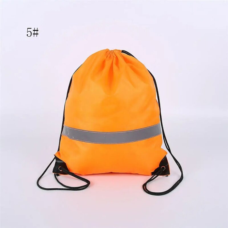 Portable Sport Fitness Travel Outdoor Backpack Drawstring Bag Waterproof Gym Drawstring Sack Riding Backpack Gym  Shoulder Bag
