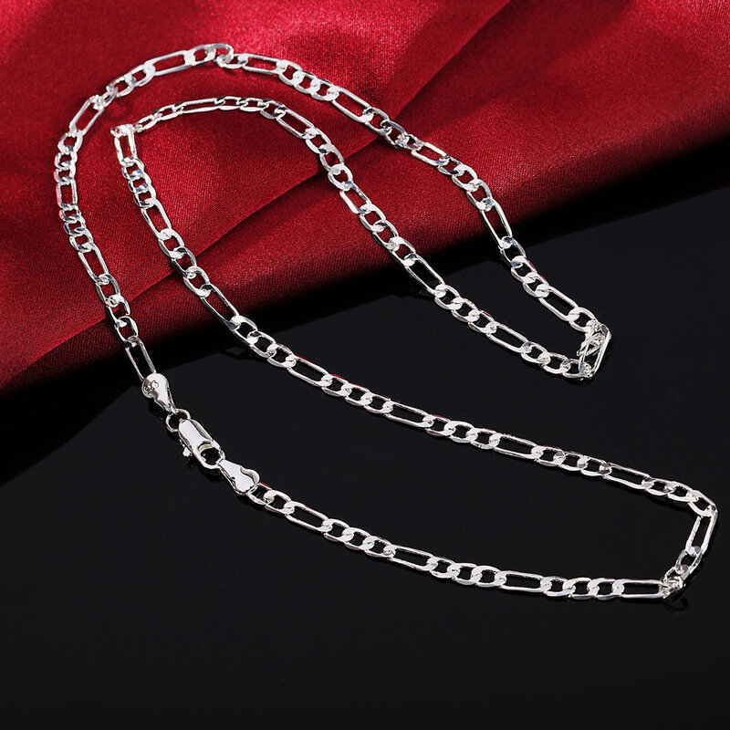 925 Sterling Silver 16/18/20/22/24/26/28/30 Inch Chains Necklace For Women Men Luxury Designer Jewelry Free Shipping Chshine