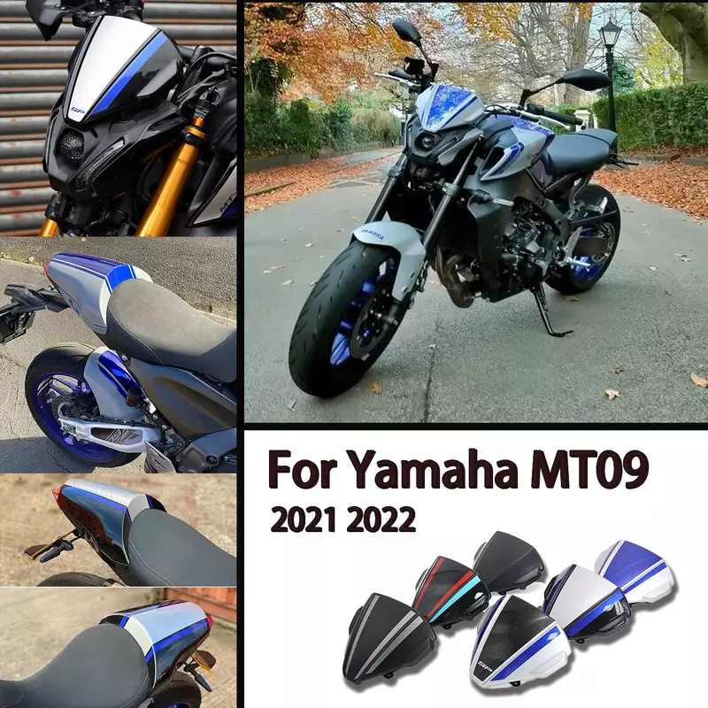 Tampa do assento traseiro para Yamaha, Pillion Cowl, Solo Cowl, Acessórios da motocicleta, MT09, MT 09, MT09, 2021, 2022
