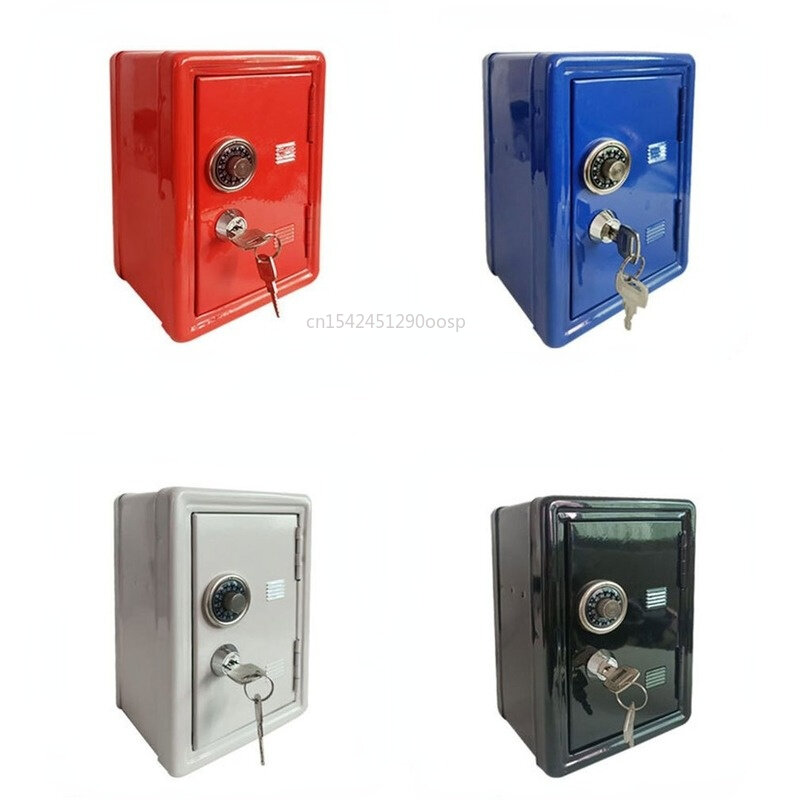 Mini cassetta di sicurezza per la casa sicura in metallo chiave salvadanaio creativo cassaforte per la decorazione del Desktop cassaforte per soldi