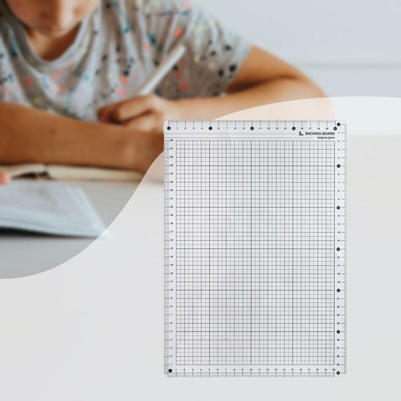 A4 Cutting Mat Portable Desk Mat Protector with Measurement Grids Craft Mat Cutting Pad for Quilting Sewing Scrapbook Paper
