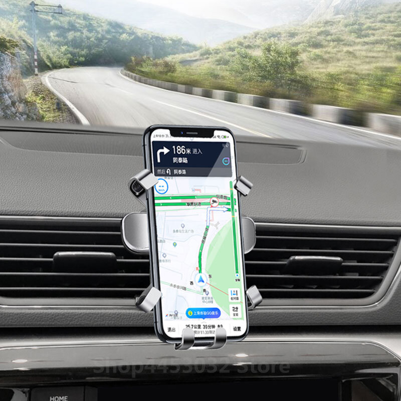 Dudukan Ponsel Mobil untuk Land Rover Range Rover Evoque 2014-2021 Aksesori Pendukung Rotasi Braket Khusus Navigasi Gravitasi