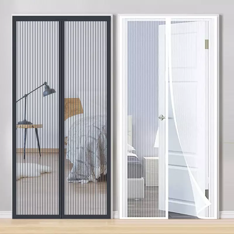 Mosquito Magnetic Screen Door Curtain Net Anti Bug Fly Insect Partition Curtain Mesh Summer Indoor Automatic Closing Door Screen