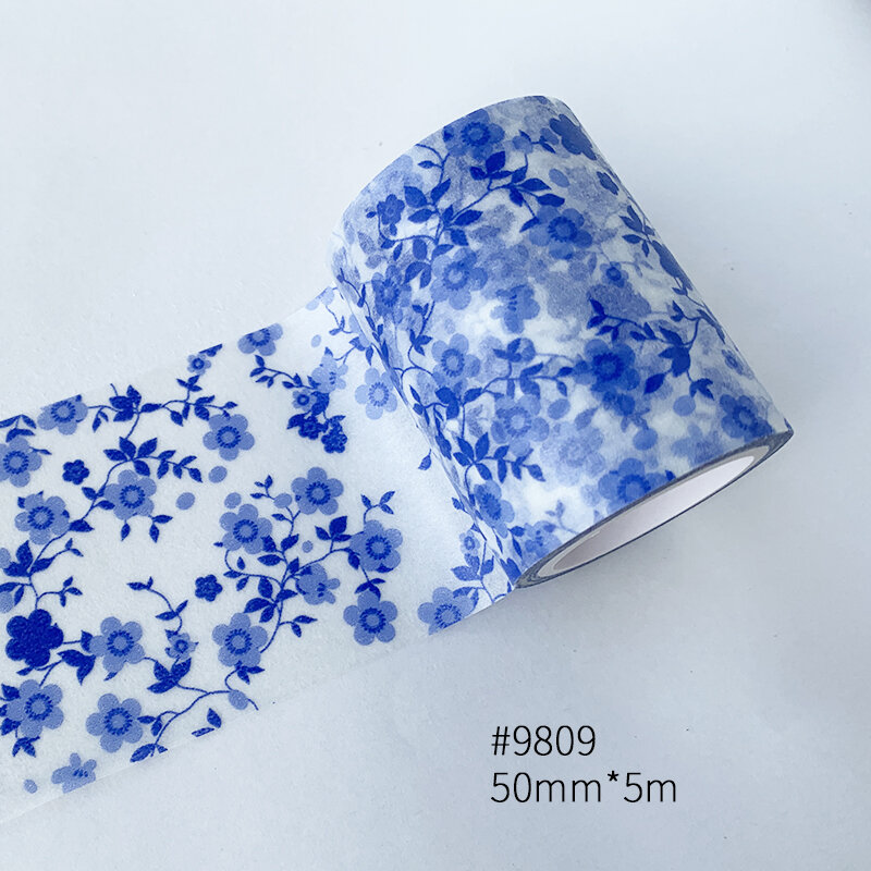 Original flower pattern washi tape wide basic washi tape for DIY decoration Kailikin washi paper tape